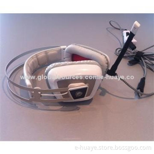 Computer Gaming Headset, Couple Headset, CE and RoHS Marks, 7.1 Sound Channel